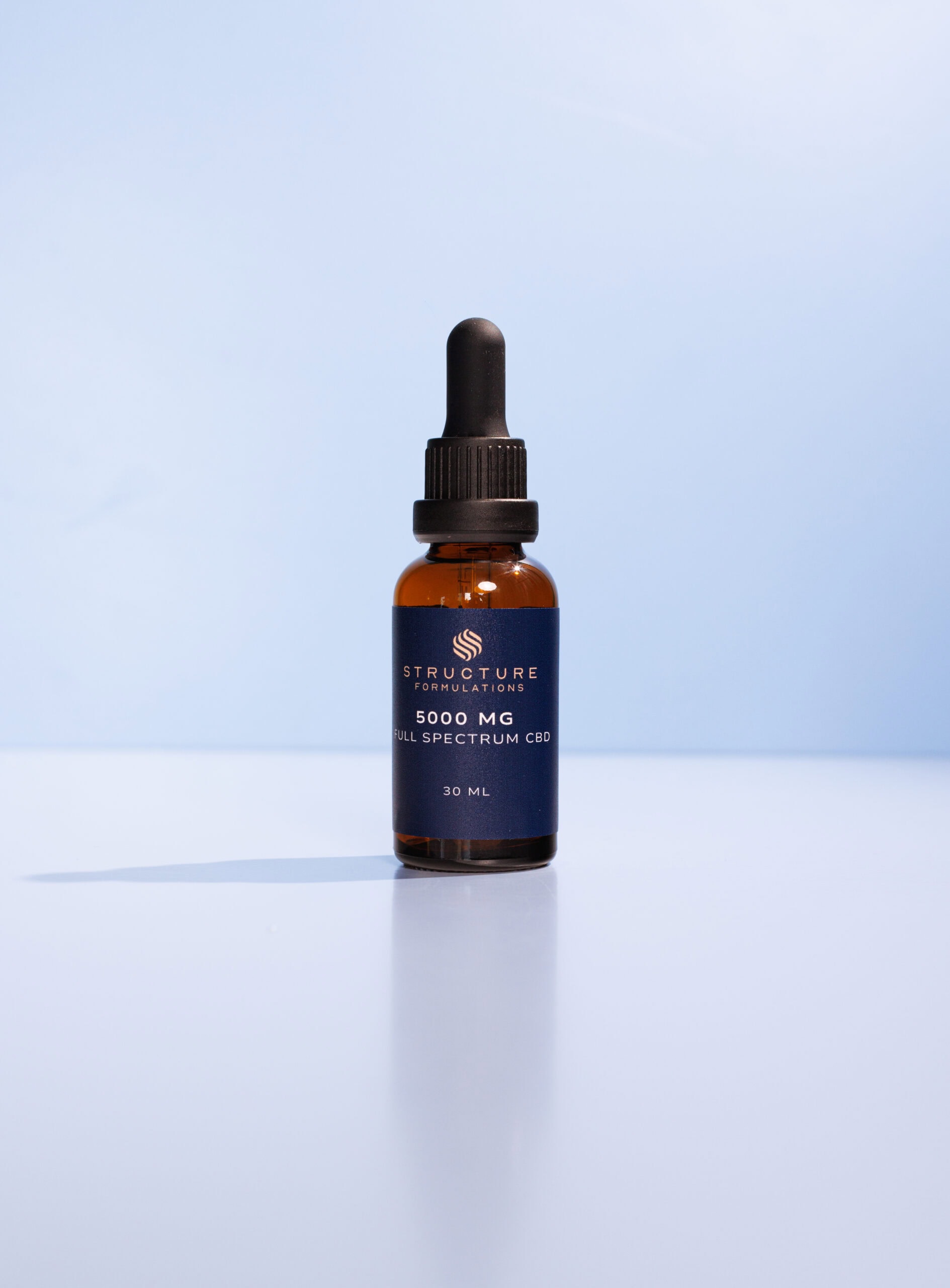 Premium CBD oil bottle from Structure Formulations for high-quality CBD products.